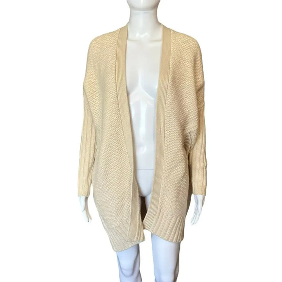 100% Cashmere Zero + Maria Cornejo Chunky Knit Cardigan - Picture 1 of 14